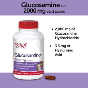 Schiff Glucosamine Tablets with Hyaluronic Acid 2000mg