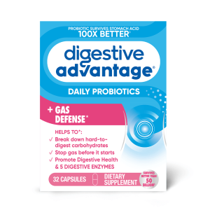 DIGESTIVE ADVANTAGE® Daily Probiotics + Gas Defense